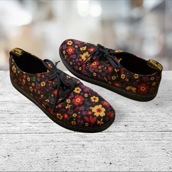 Dr Martens Korey Floral Canvas Shoe Size 5L 4M Unisex - Picture 11 of 15